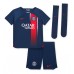 Paris Saint-Germain Kylian Mbappe #7 Replika Babykläder Hemma matchkläder barn 2023-24 Korta ärmar (+ Korta byxor)